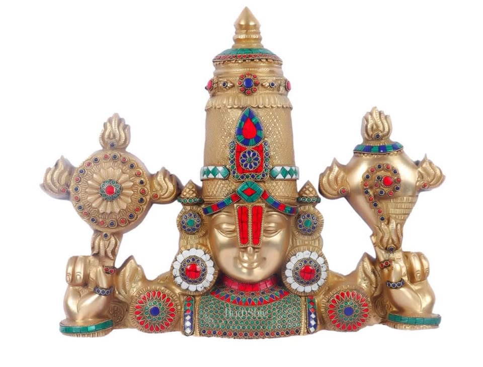 21 Inch Tirupati Balaji Brass Idol