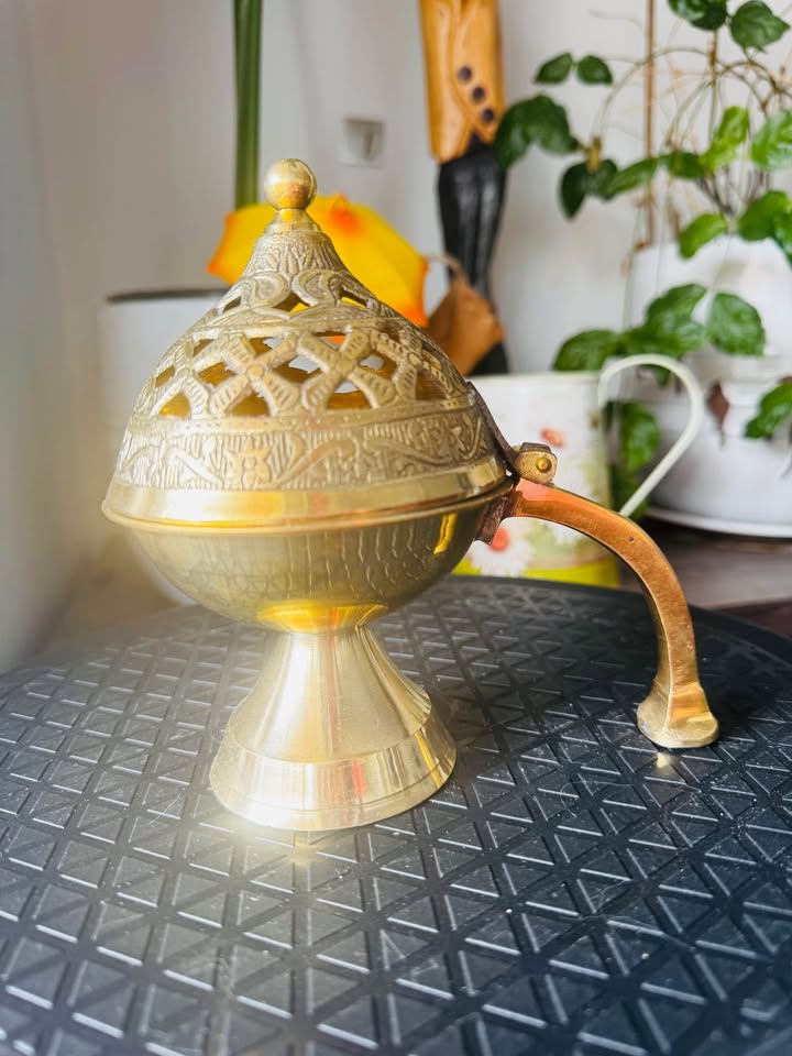 Solid Brass Incense / Dhoop burner