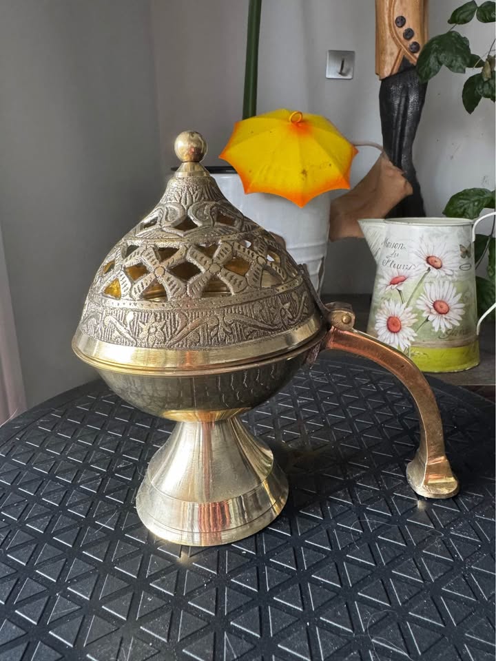 Solid Brass Incense / Dhoop burner