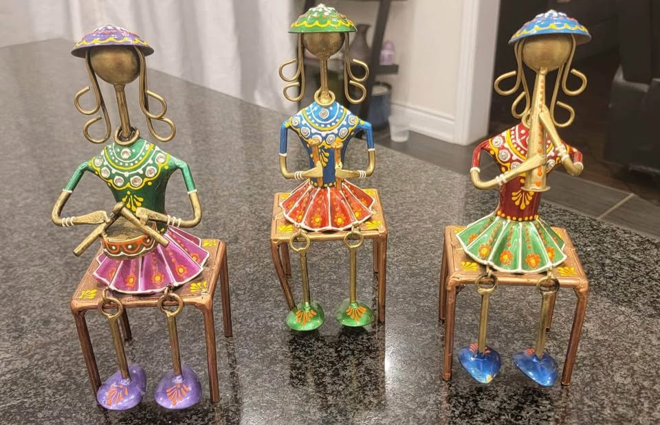 Unique Decor / holiday Gift - Iron musicians