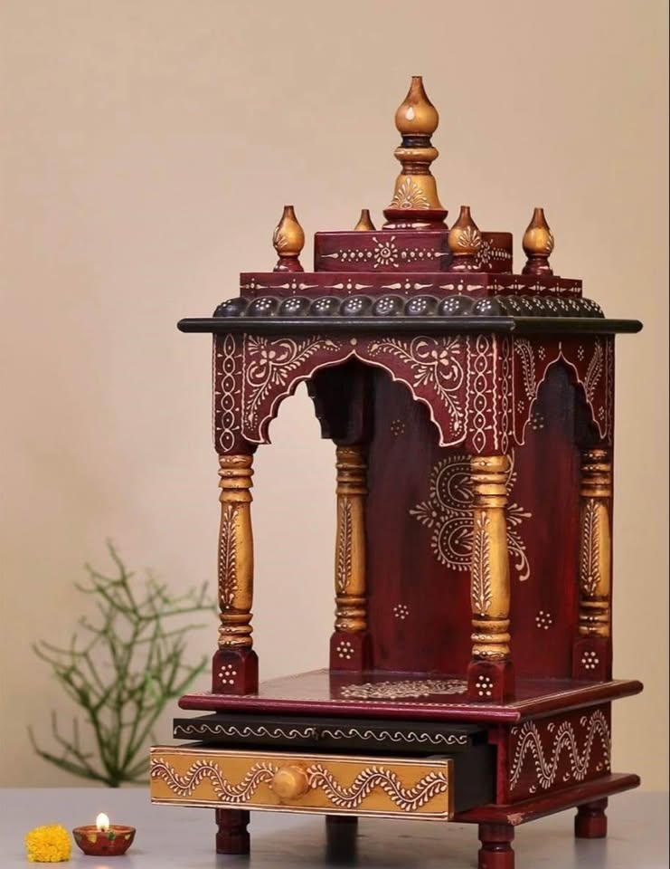 Hindu Solid Wood Temple for home