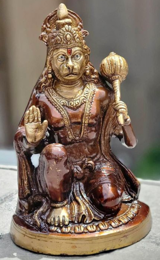 Brass Hanuman Idol