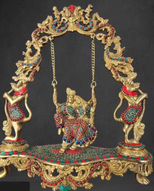 Radha Krishna on Swing
